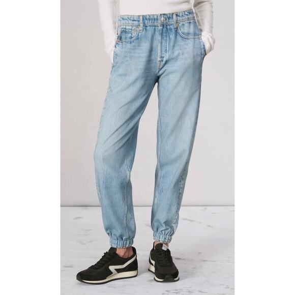 Rag & Bone Miramar Jogger Pants Cotton Terry Pull-on Women's XS New - Picture 1 of 13